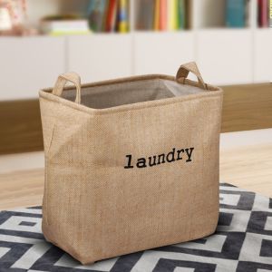 Rectangular Laundry Jute Bag By Stories 