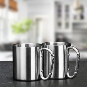 Cup Stainless Steel Set Of 2 By Stories  