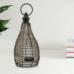 Candle Stand In Metallic Finish By Stories