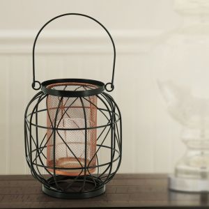 Metal Candle Stand In Black Color By Stories