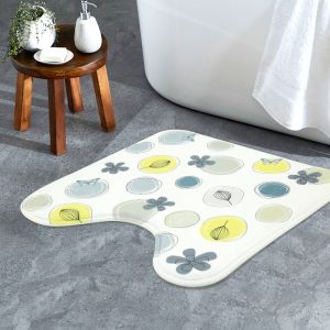 Toilet Mat With Flower Design By Stories 