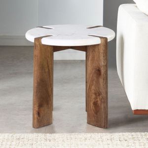 Side Table With Marble Top
