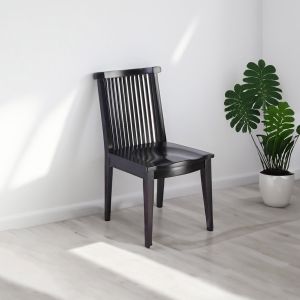 wooden armless chair