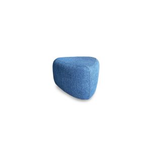 Fargo Triangle Blue Ottoman By Stories