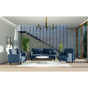 Candy Fabric Sofa Set in Teal Color By Stories