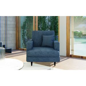 Candy 1 Seater Fabric Sofa in Teal Color By Stories
