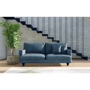 Candy 3 Seater Fabric Sofa in Teal Color By Stories