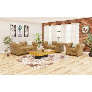 Leather sofa set