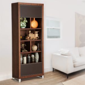 Manila Book Case In Walnut Finish By Stories