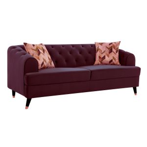 Dothan 3 Seater Velvet Fabric Sofa By Stories