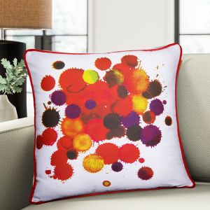 White & Red Pillow 50x50 cms by Stories
