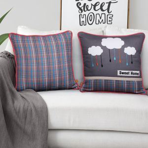 Grey Pillow Cover 40x40 cms By Stories