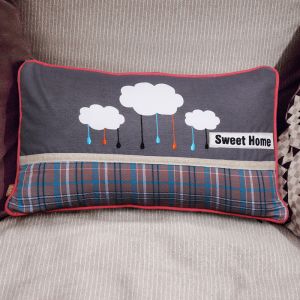 Grey Pillow Cover 50x30 cms By Stories