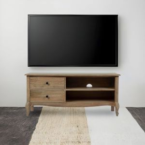 Wooden TV Unit with 2 Drawer By Stories