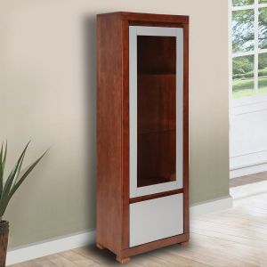 LARA YG DISPLAY CABINET RIGHT in WALNUT FINISH by stories