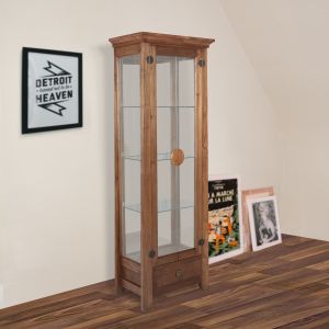 Oriental Display Cabinet  With Teak Finish By Stories 