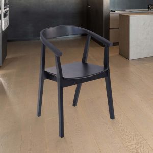 Greta Arm Chair  Black  Finish  By Stories 