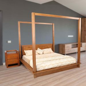 Wampo Bed 180*200 in Teak By Stories 
