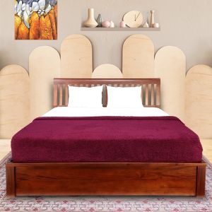 Pietra Cot With Half Storage In Mahogany Finish By  Stories 