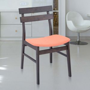 Augustus Dining Chair  Dark In Chestnut Finish  By Stories 