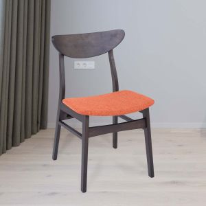 Audrey Dining Chair  Dark In Chestnut Finish  By Stories 