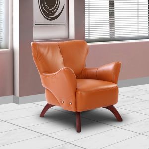 Leather Finish 1 Seater Sofa
