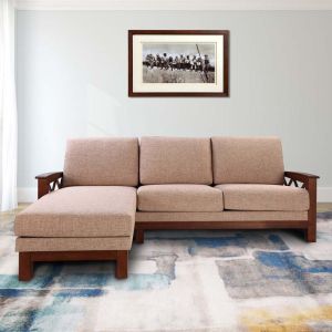 Porto Wooden L Shape Sofa By Stories