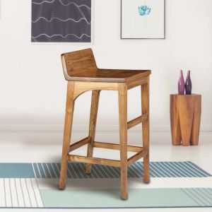 Otawa Bar Stool Oak Wood by Stories
