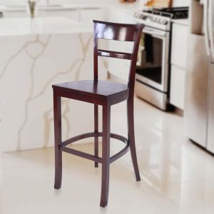 Rope Bar Chair Mahogany Finish By Stories 