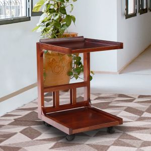 COMODO SIDE TABLE in MAHOGANY by stories