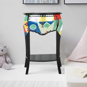 Cosy Side Table With Black Finish By Stories