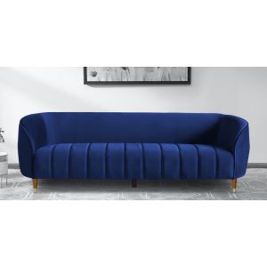 Happy Royal Blue Fabric Sofa 3 Seater By Stories