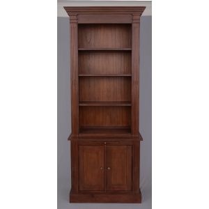 Helena Half Bookcase With Bayur Wood Finish By Stories