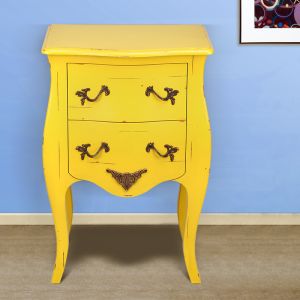 Buy Flavie Side Table in Mahogany In Distress Finish by Stories 
