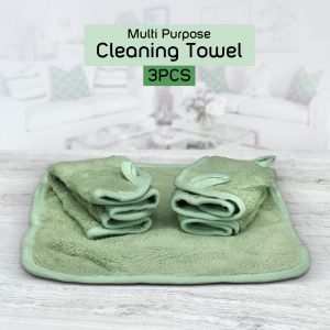 Micro Fibre Multi Purpose Pista Clean Towel Set Of 3 By Stories 