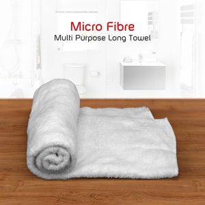 Micro Fibre Multi Purpose Long Towel White By Stories  