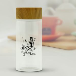 Totoro Double Crystal Water Bottle Glass By Stories  