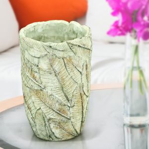 Leaf Cement Pot Big By Stories 
