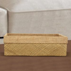 Rectangle Basket With Jute Lining Small 10hx20wx28l By Stories