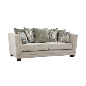 Irving 3 Seater Fabric Sofa in Grey Colour By Stories