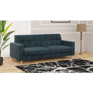 Joyo 3 Seater Fabric Sofa in Blue By Stories