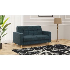 Joyo 2 Seater fabric sofa In Blue By Stories