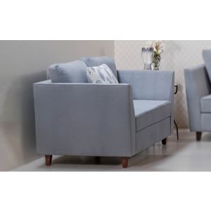 Miranda Fabric Sofa 2 Seater in Grey Color By Stories