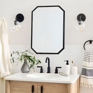 Stylish Long Octagon Shape Wall Mirror By Stories