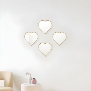 Heart Shaped Wall Mirror Set By Stories