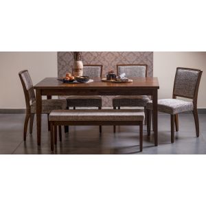 Prague 6 Seater Wooden Dining Set