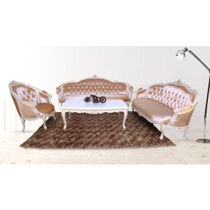 Solona Sofa Set  In Mahogany Wood By Stories