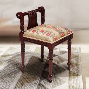 Loft One Seater Bench with Mahogany Wood Finish By Stories