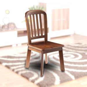 Enkel Mahogany Wood Dining Chair by Stories