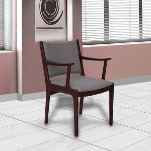 LAUREL ARM CHAIR IN MAHOGANY FINISH BY STORIES